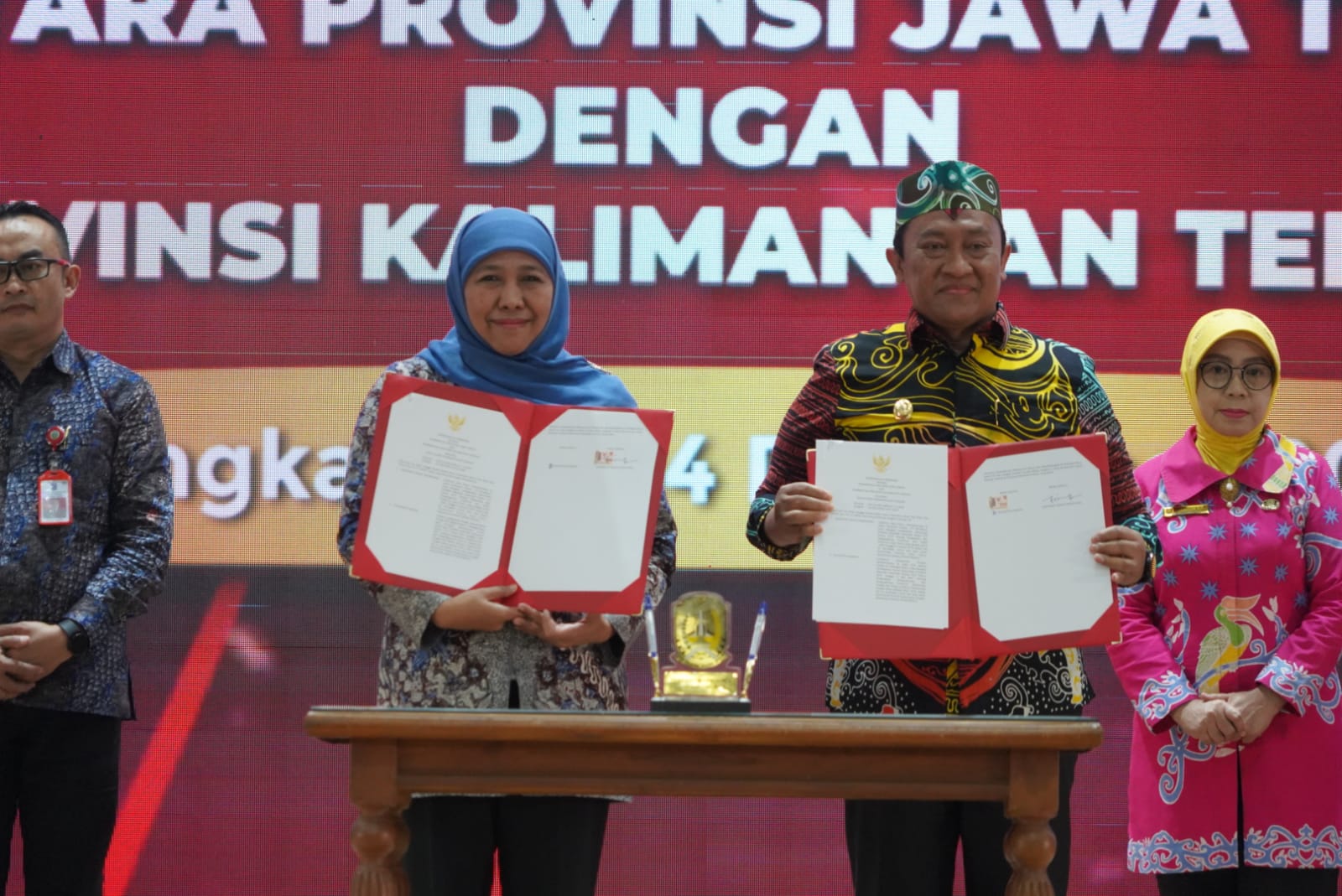 Wagub Edy Pratowo Hadiri Kegiatan Misi Dagang Antara Provinsi Jawa Timur Dengan Prov. Kalteng