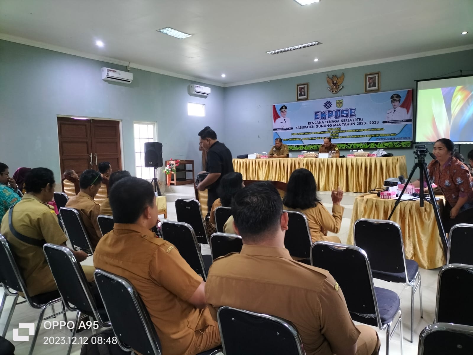 Disnakertrans Prov. Kalteng Hadiri Kegiatan Ekspose RTKD Kabupaten Gunung Mas