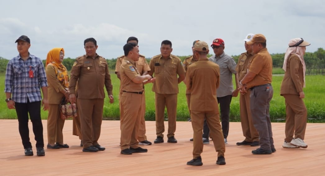 Gubernur Kalteng Sugianto Sabran Bersama Wagub Kalteng Edy Pratowo Lakukan Peninjauan Lewu Sabaru