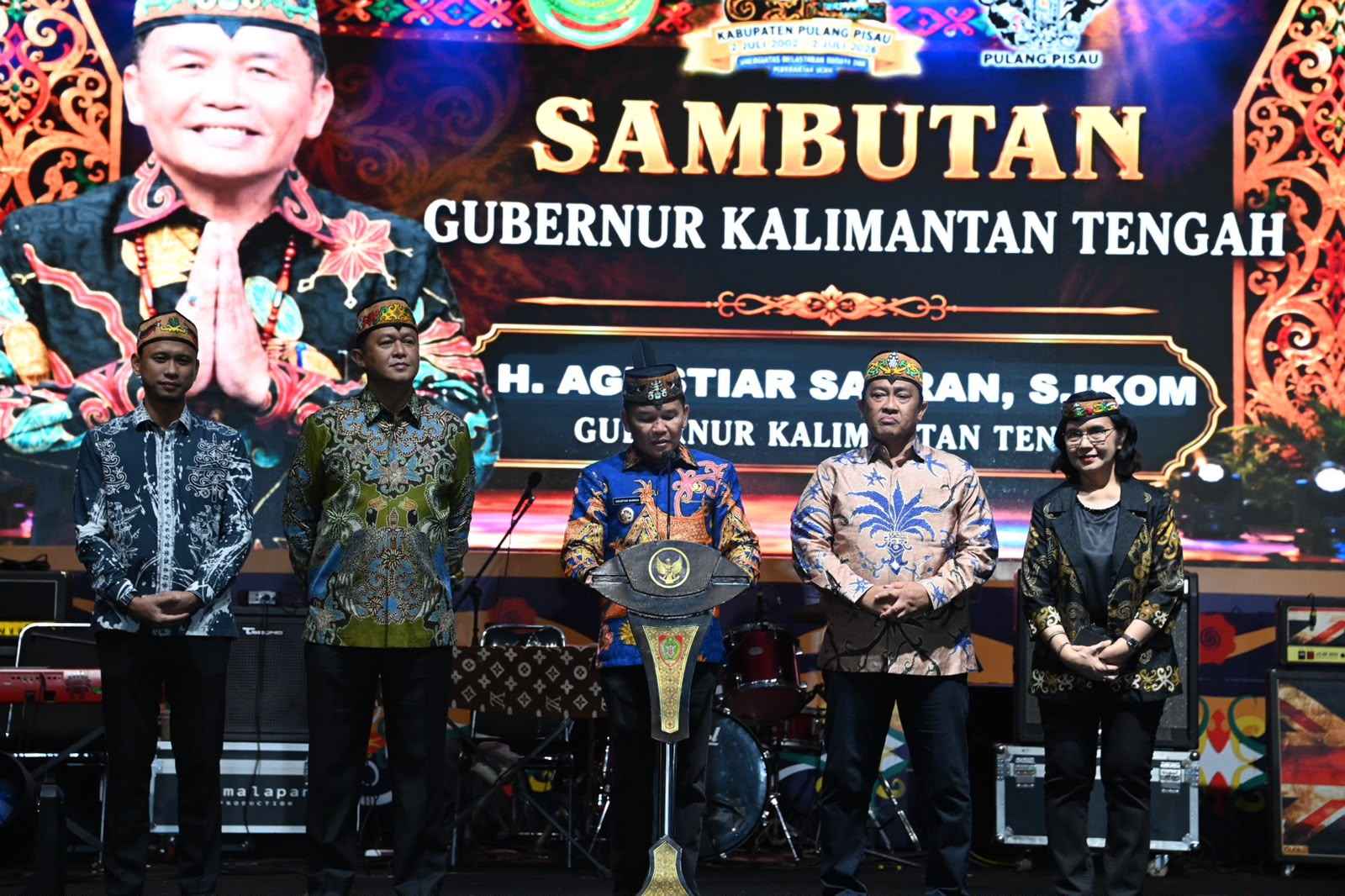 Hari Jadi Ke-24 Pulang Pisau, Gubernur Kalteng Agustiar Sabran Hadiri Huma Betang Night