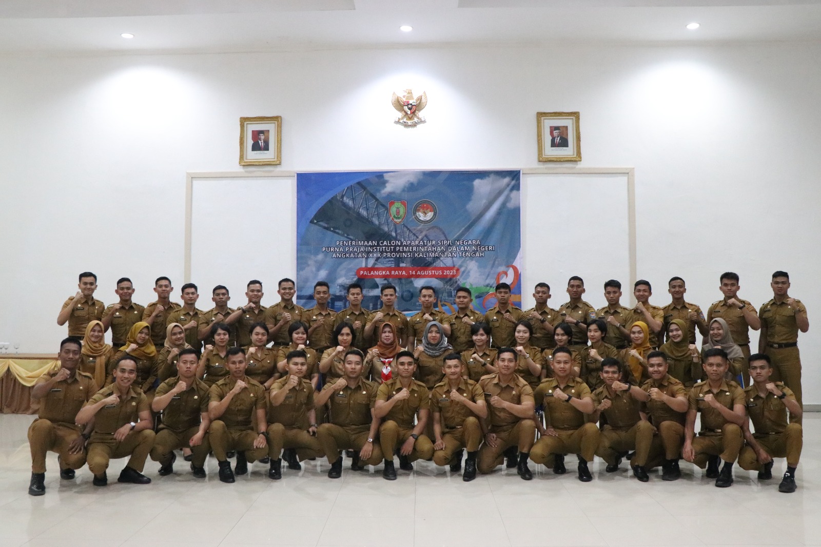 BKD Prov. Kalteng Gelar Acara Serah Terima Calon Pegawai Negeri Sipil Purna Praja IPDN Angkatan XXX