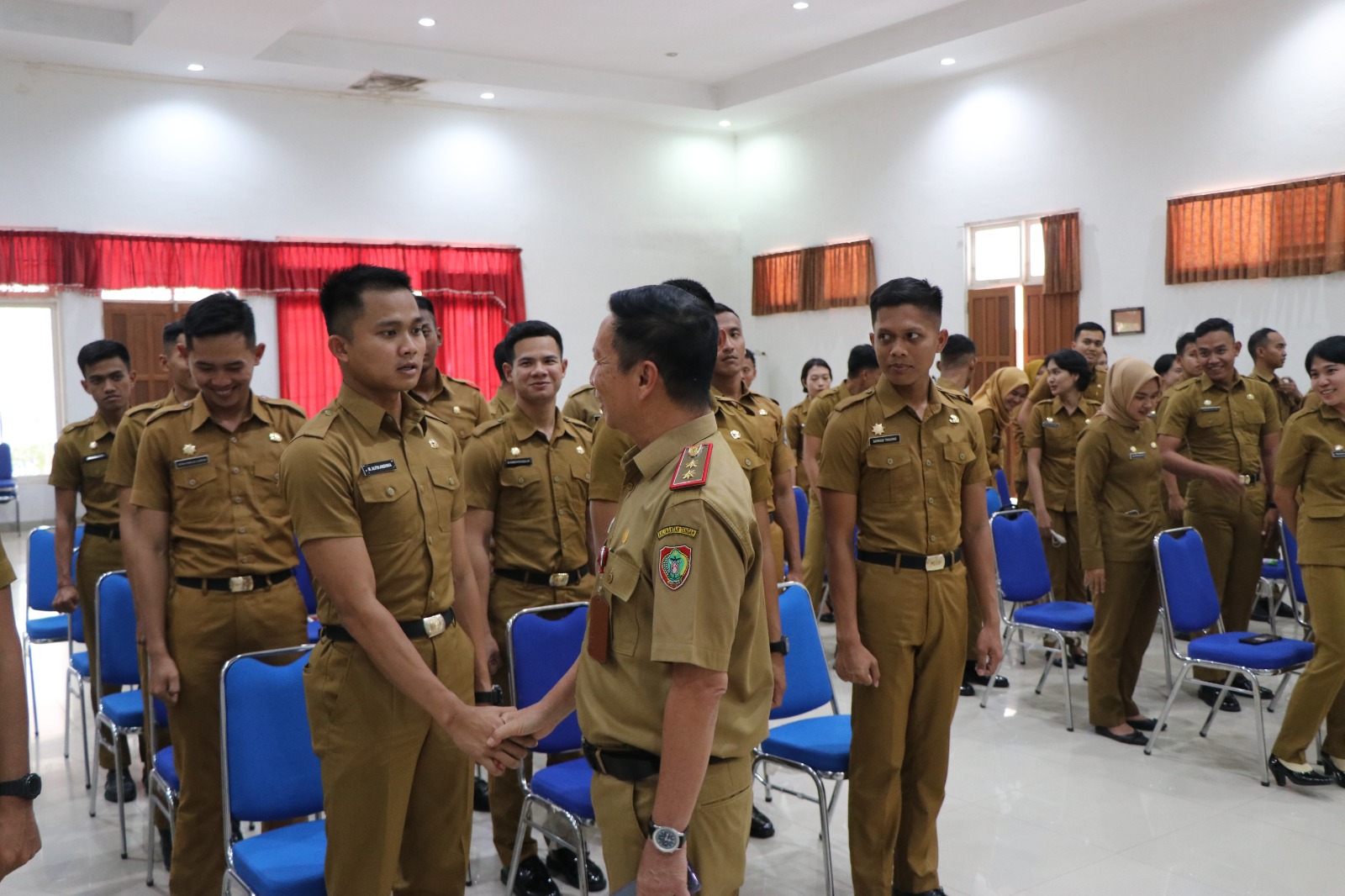 BKD Prov. Kalteng Gelar Acara Serah Terima Calon Pegawai Negeri Sipil Purna Praja IPDN Angkatan XXX