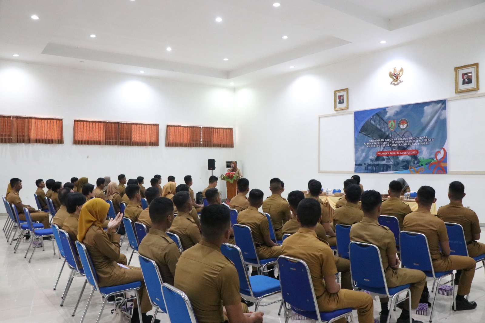 BKD Prov. Kalteng Gelar Acara Serah Terima Calon Pegawai Negeri Sipil Purna Praja IPDN Angkatan XXX