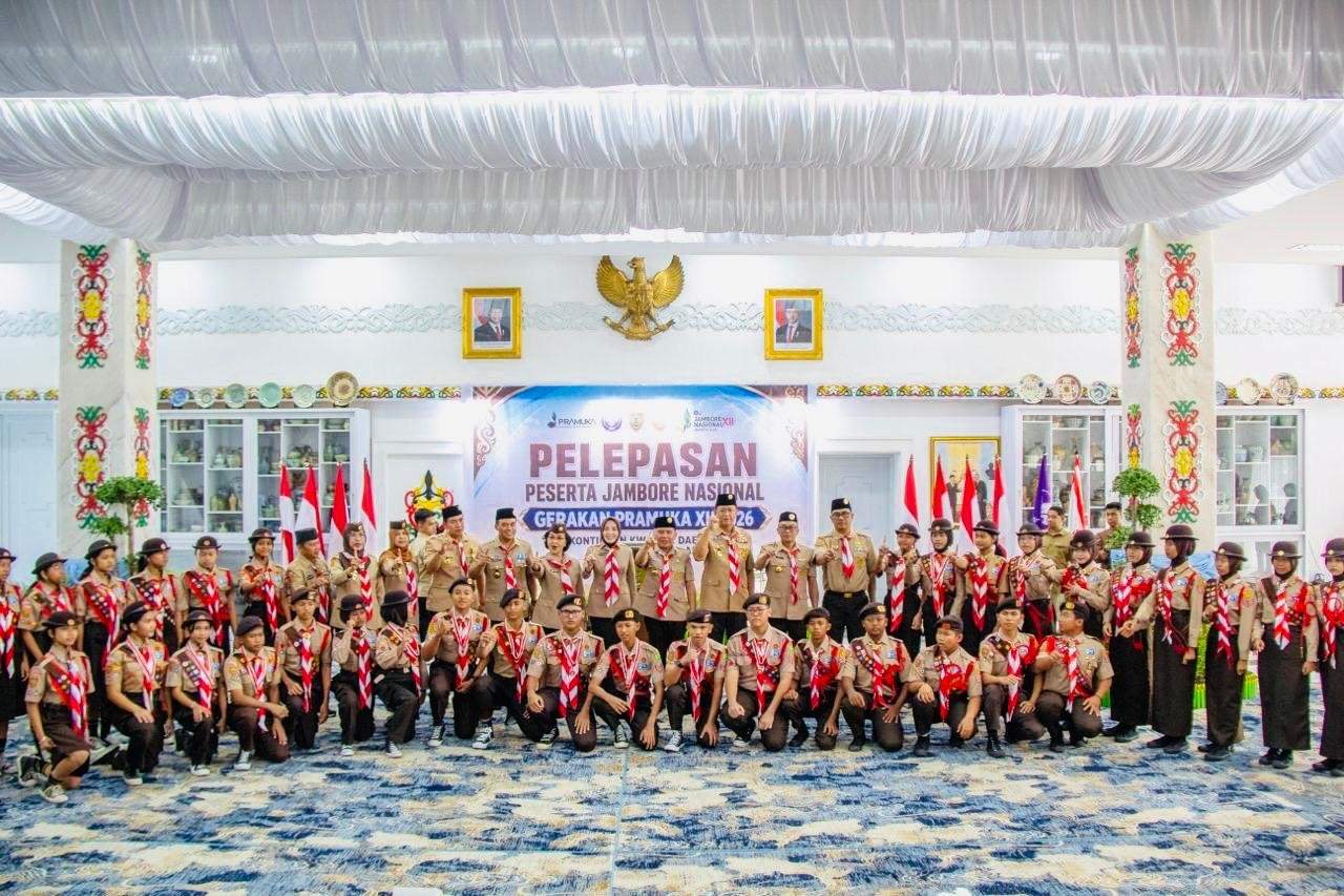 Gubernur Agustiar Sabran Lepas Kontingen Kwarda Kalteng ke Jamnas XII 2026