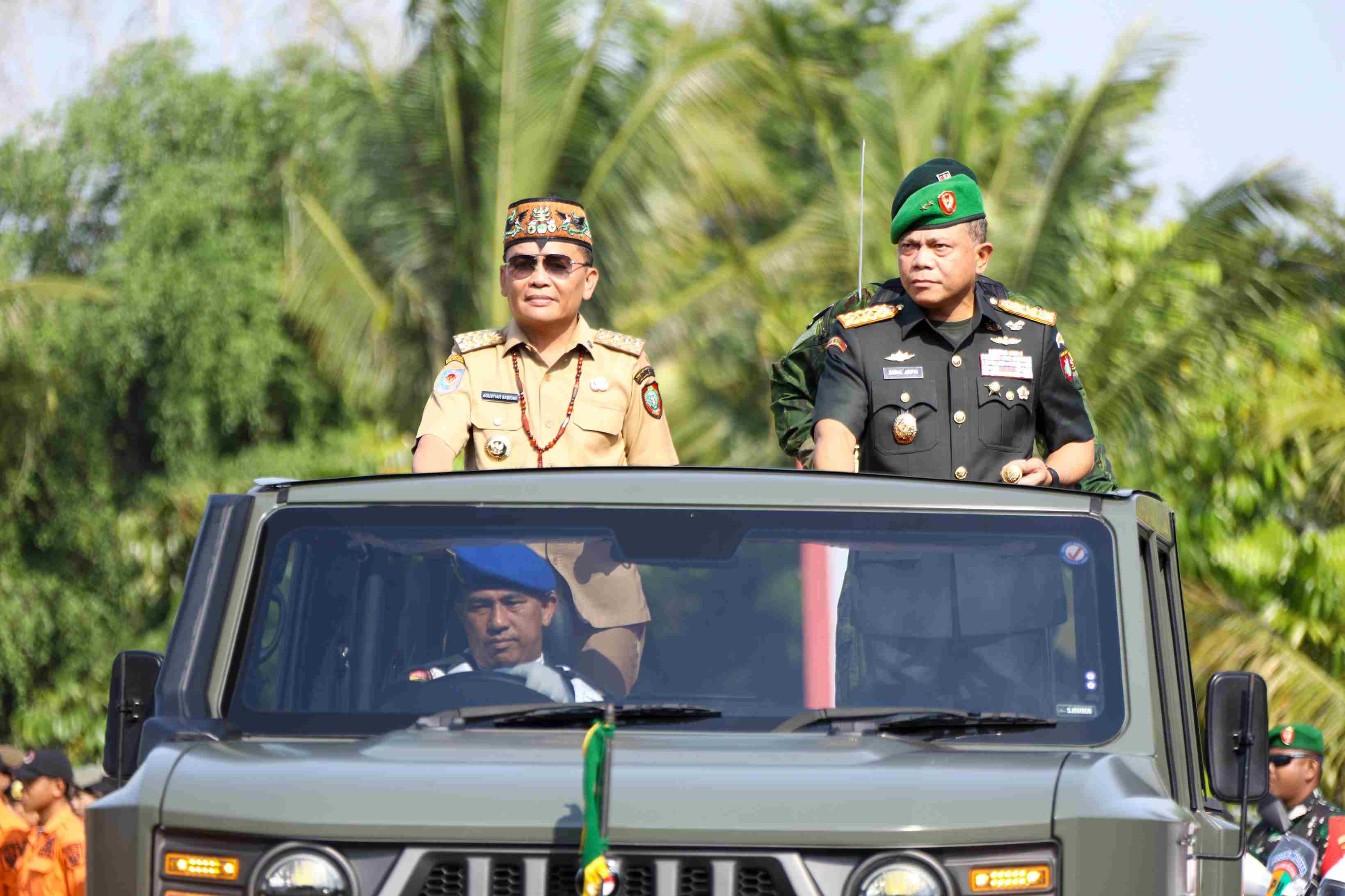 Gubernur Agustiar Sabran Dampingi Mayjen TNI Zainul Arifin di HUT Ke-1 Kodam XXII/TB
