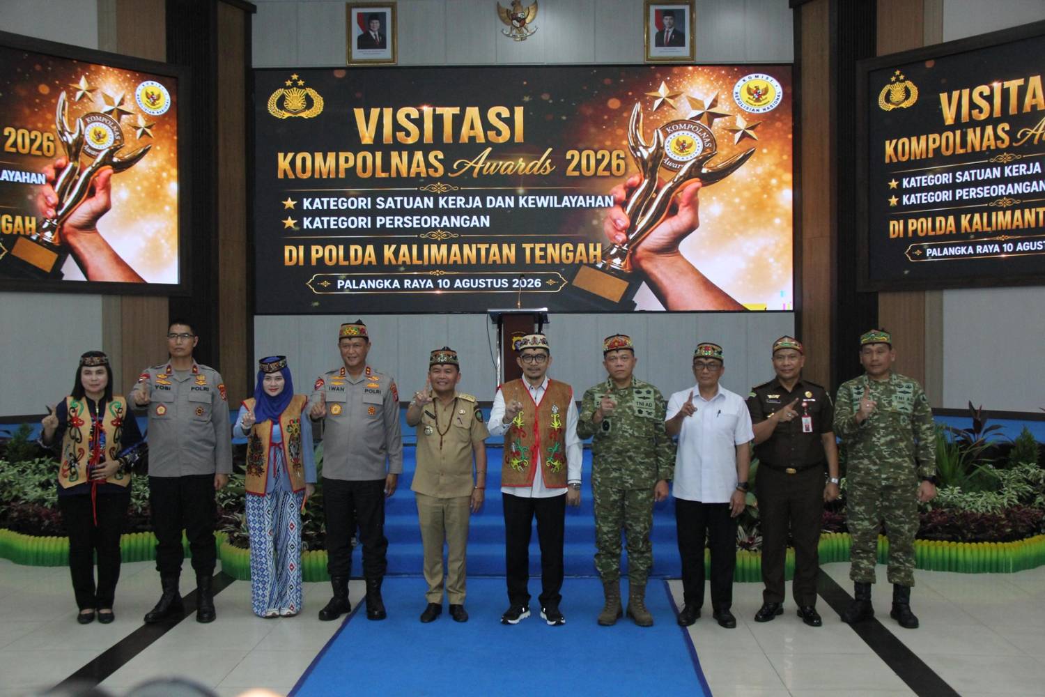 Kompolnas Awards 2026, Gubernur Agustiar Sabran Sambut Tim Visitasi 