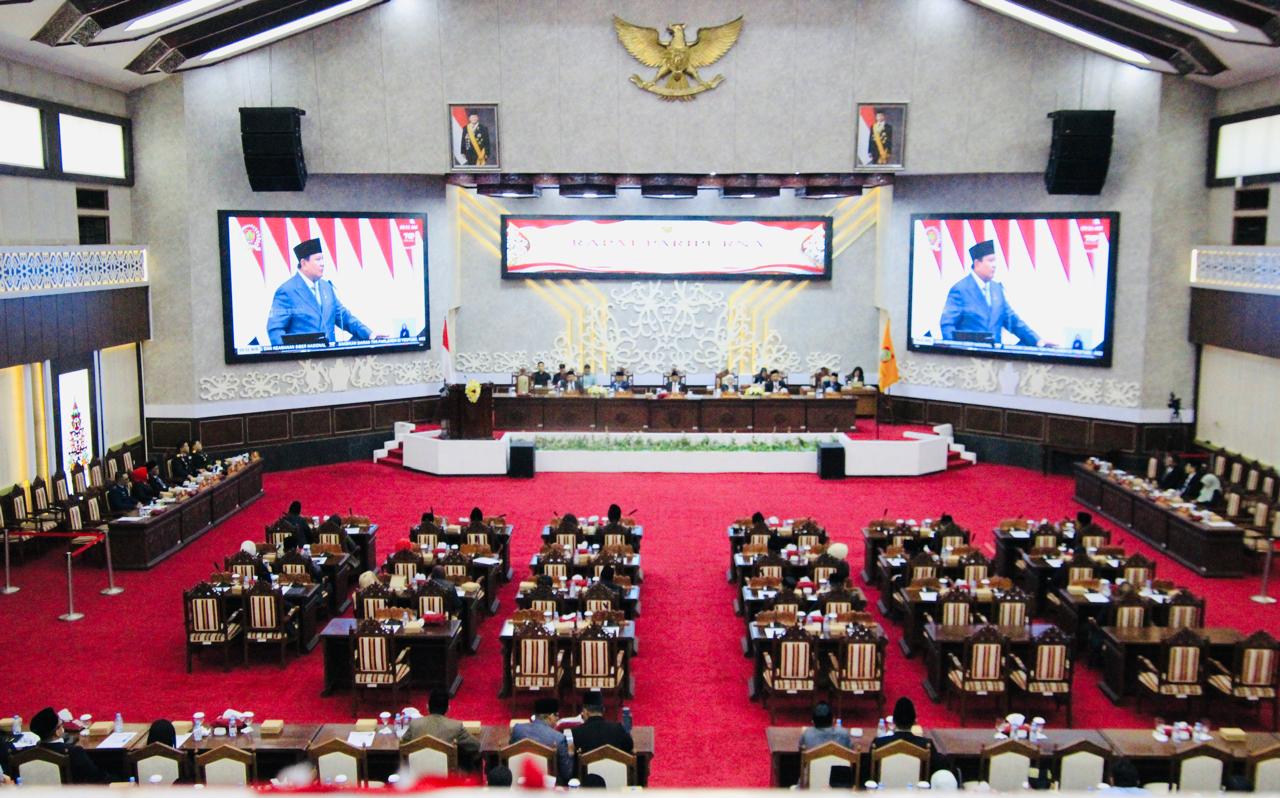 Gubernur Agustiar Sabran dan Wagub Edy Pratowo Hadiri Pidato Kenegaraan Presiden