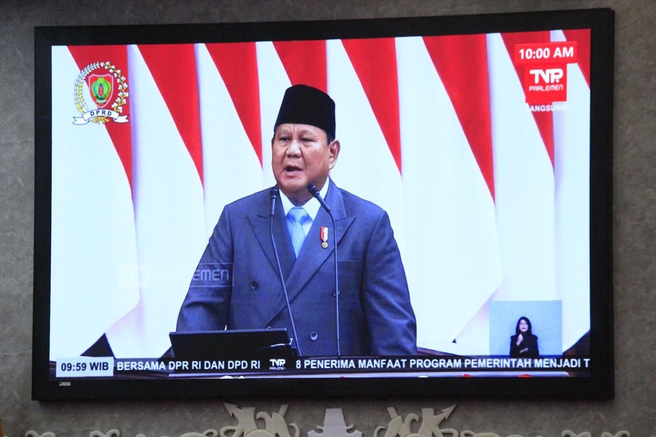 Gubernur Agustiar Sabran dan Wagub Edy Pratowo Hadiri Pidato Kenegaraan Presiden