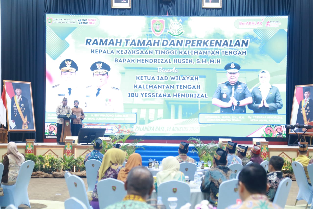 Gubernur Agustiar Sabran dan Wagub Edy Pratowo Sambut Kajati Kalteng Hendrizal Husin