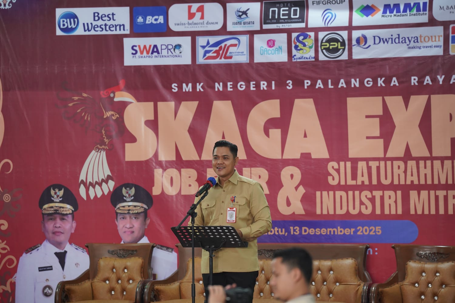 Plt. Kadisdik Kalteng Muhammad Reza Prabowo buka kegiatan Skaga Expo Job Fair, Career Expo Berkah, dan Silaturahmi Industri Mitra