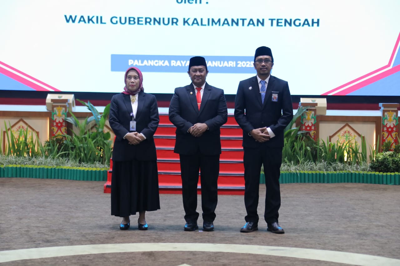 Wagub Kalteng Edy Pratowo Kukuhkan Kepala Perwakilan Badan Pengawasan Keuangan dan Pembangunan Prov. Kalteng Tahun 2025