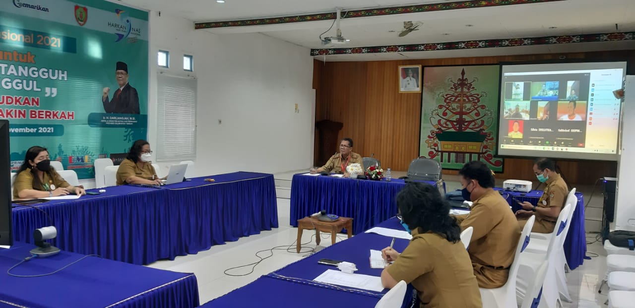 Kadislutkan Prov. Kalteng Darliansjah Pimpin Rapat Launching Ekspor Komoditi Kelautan Dan Perikanan Kalteng
