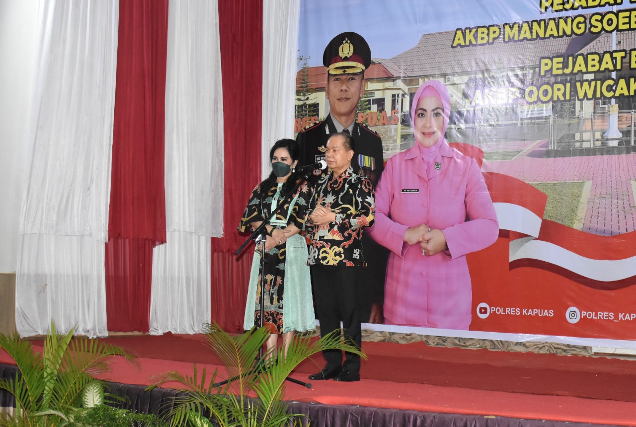 Bupati Kapuas Hadiri Acara Pisah Sambut Kapolres Kapuas