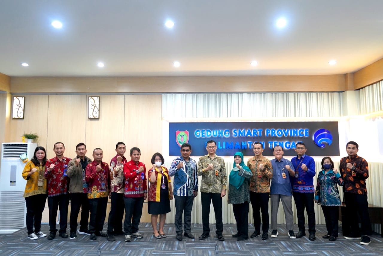 Kadiskominfosantik Prov. Kalteng Agus Siswadi Terima Audensi Kemenko Polhukam RI