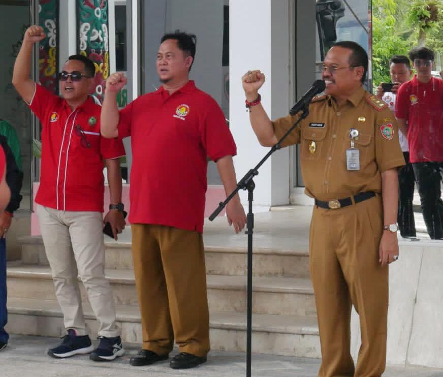 Sekda Prov. Kalteng Lepas Kontingen Persatuan Catur Seluruh Indonesia (Percasi) Kalteng