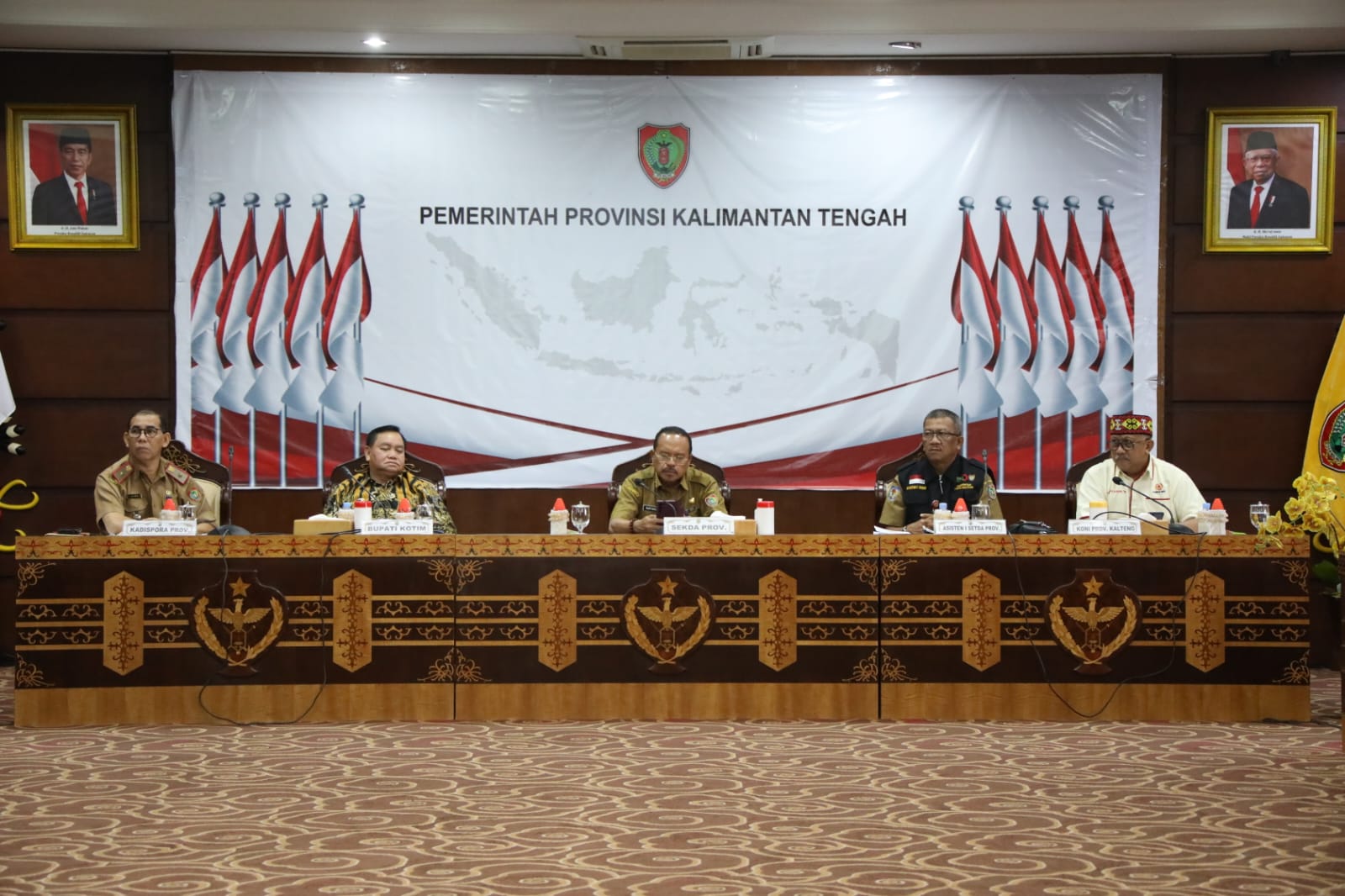 Sekda Prov. Kalteng Pimpin Rakor Persiapan Pekan Olahraga Provinsi XII Kalteng Tahun 2023