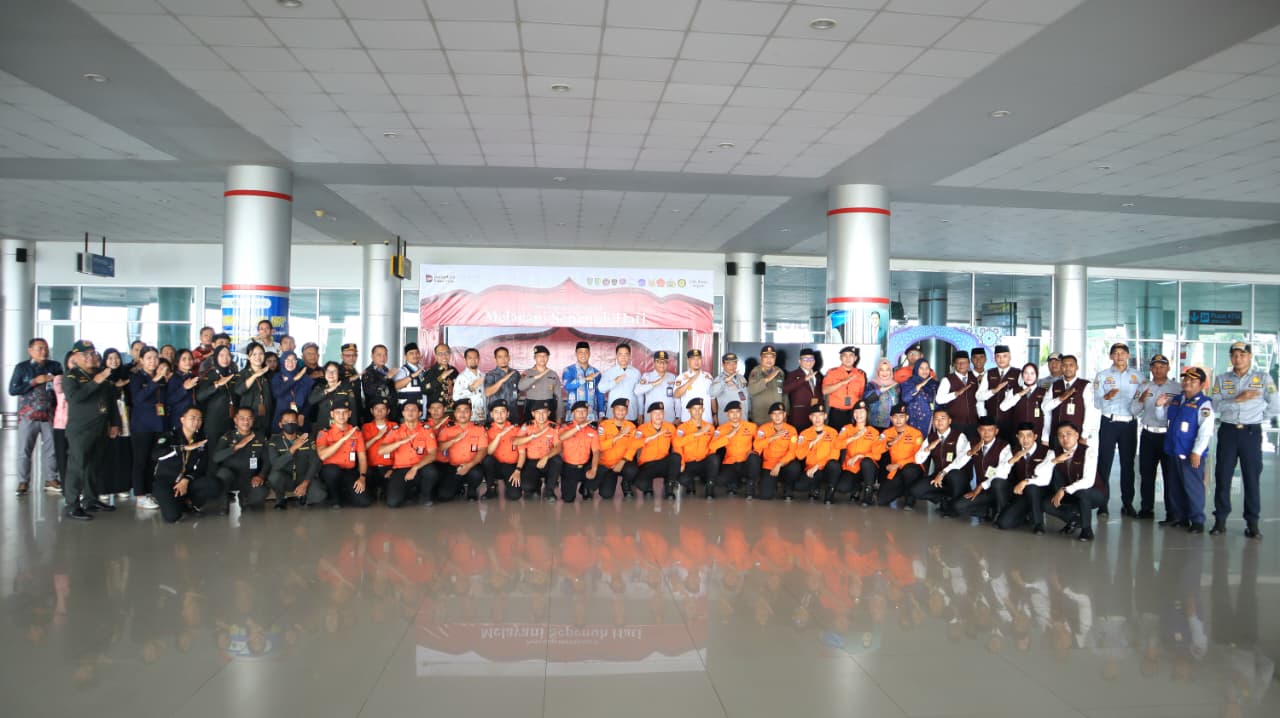 Dukung Arus Mudik Lebaran, Pemprov Kalteng Hadiri Apel Posko Monitoring di Bandara Tjilik Riwut