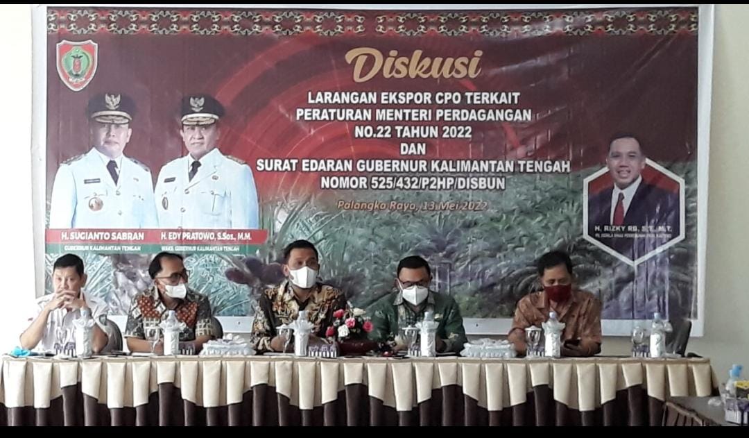Diskusi Larangan Ekspor CPO Terkait Peraturan Menteri Perdagangan No 22 Tahun 2022