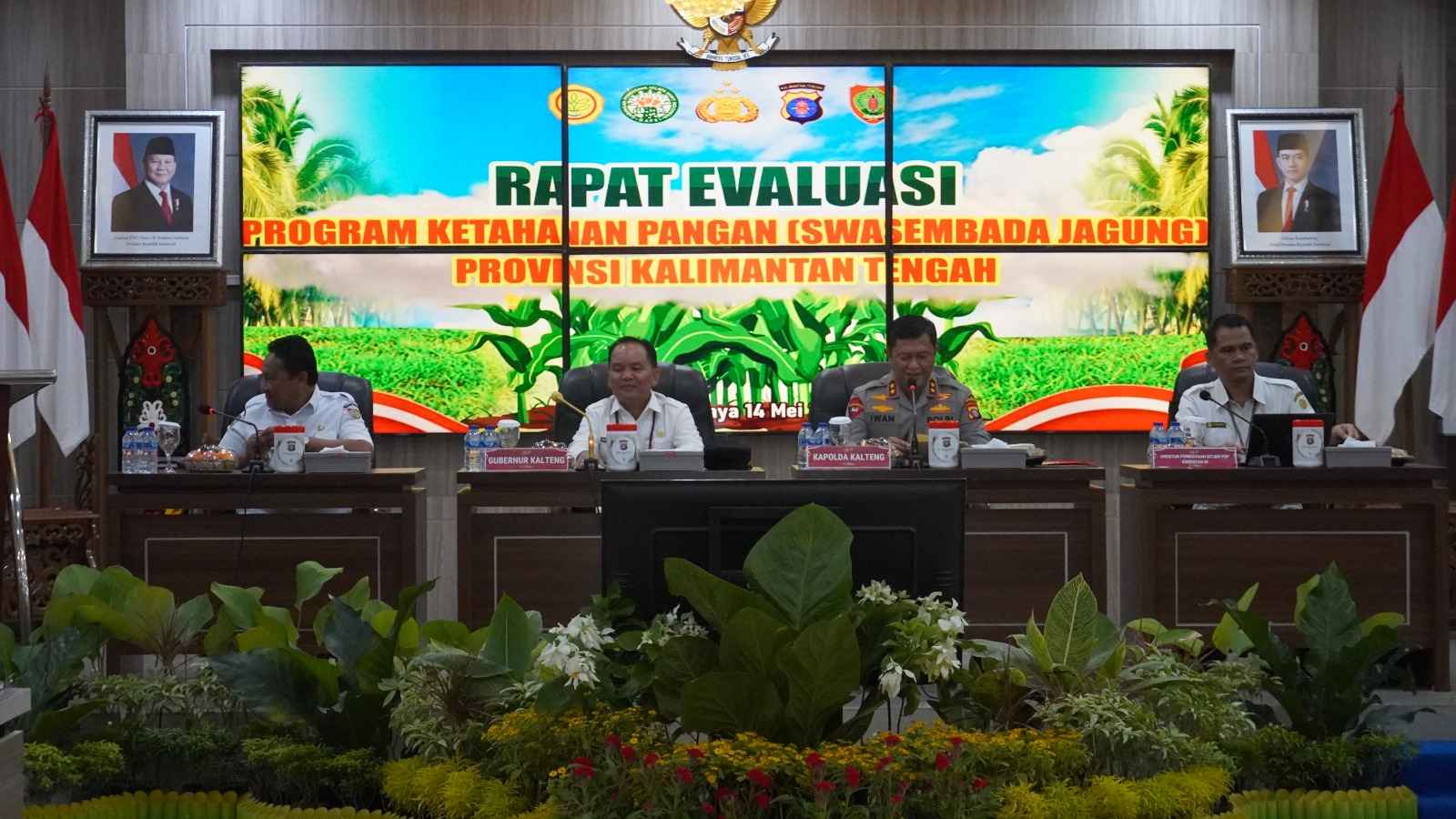 Gubernur Kalteng Agustiar Sabran Hadiri Rapat Evaluasi Program Ketahanan Pangan