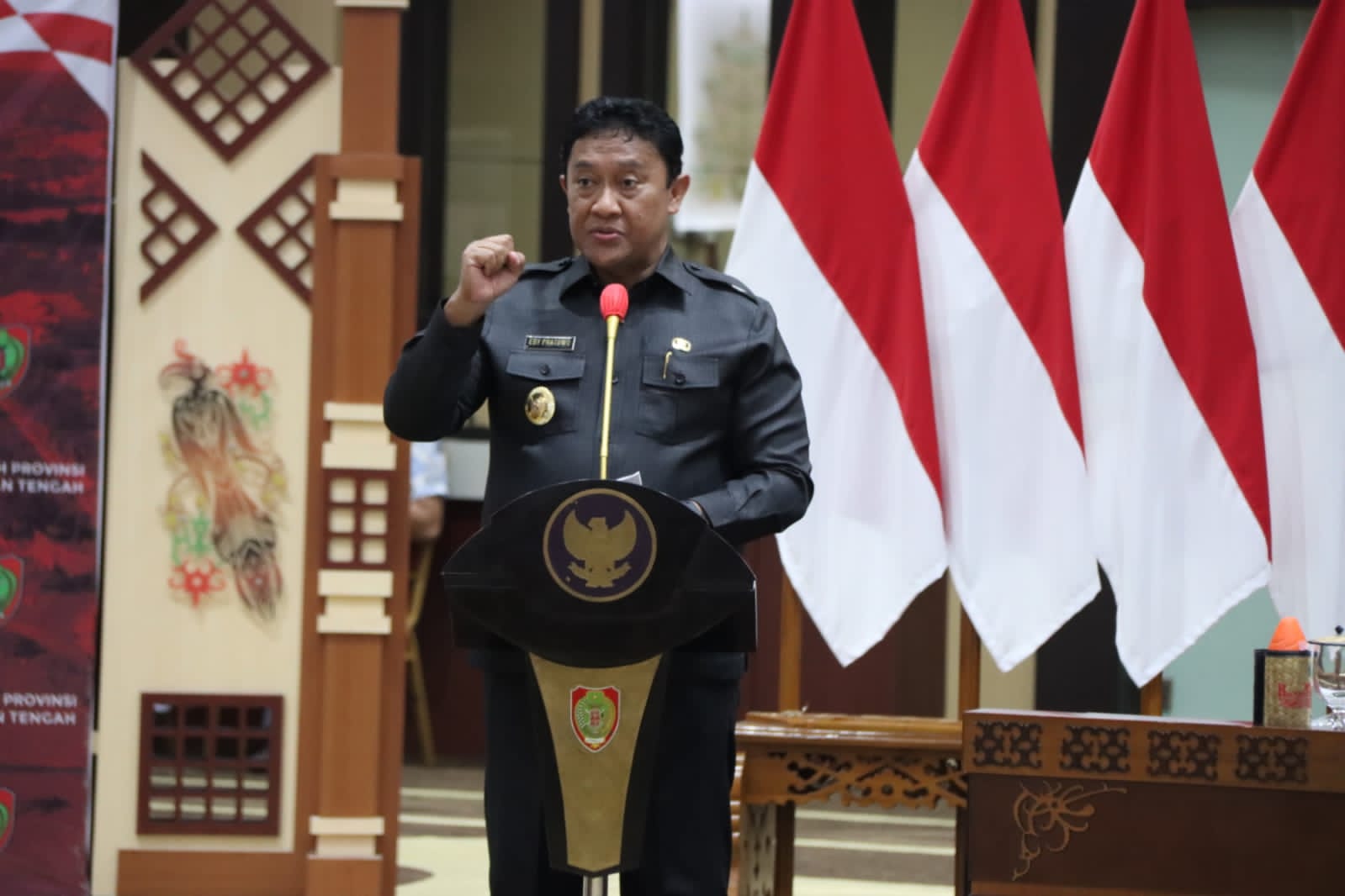 Kepala BNPB RI Mayjen TNI Suharyanto Pimpin Rakor Penanganan Kebakaran Hutan dan Lahan di Prov. Kalteng