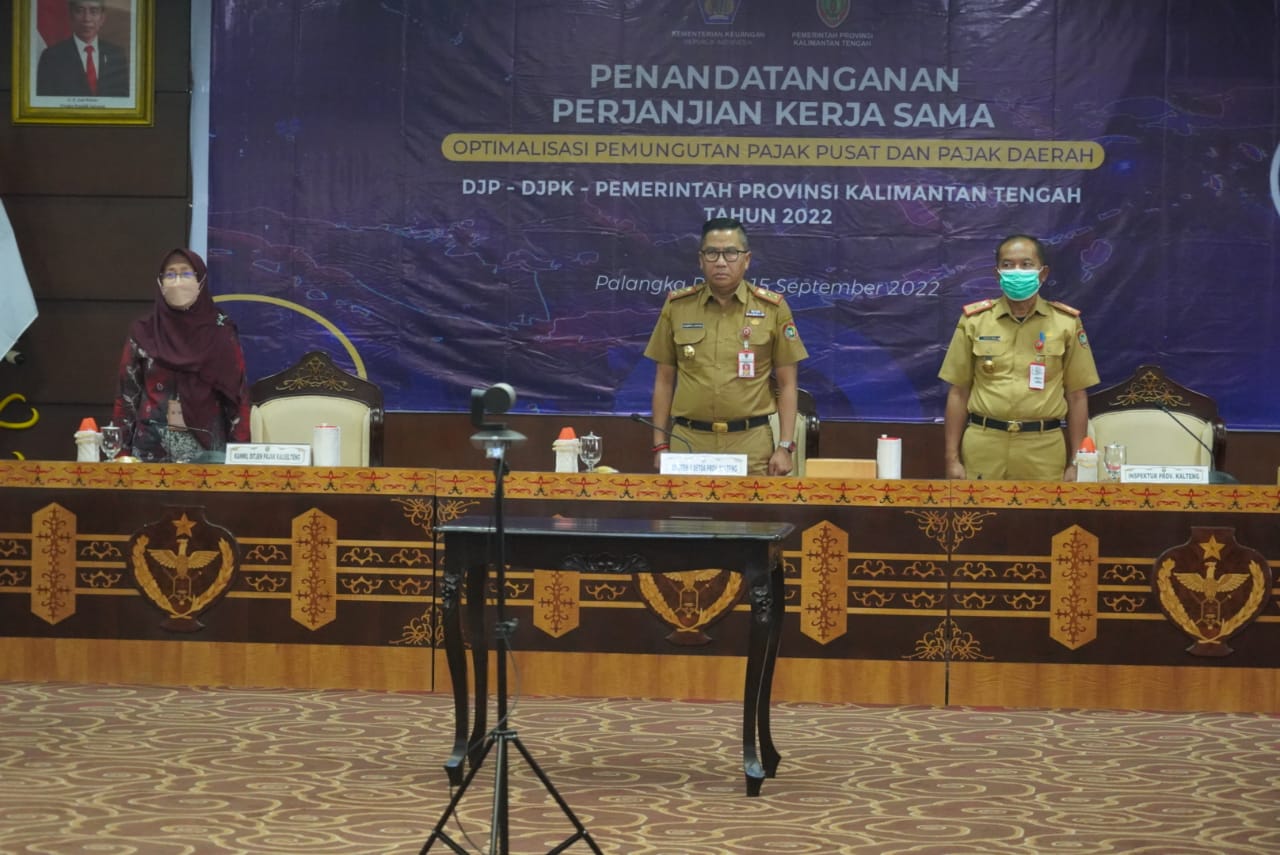 Penandatanganan PKS Optimalisasi Pemungutan Pajak Pusat Dan Pajak Daerah