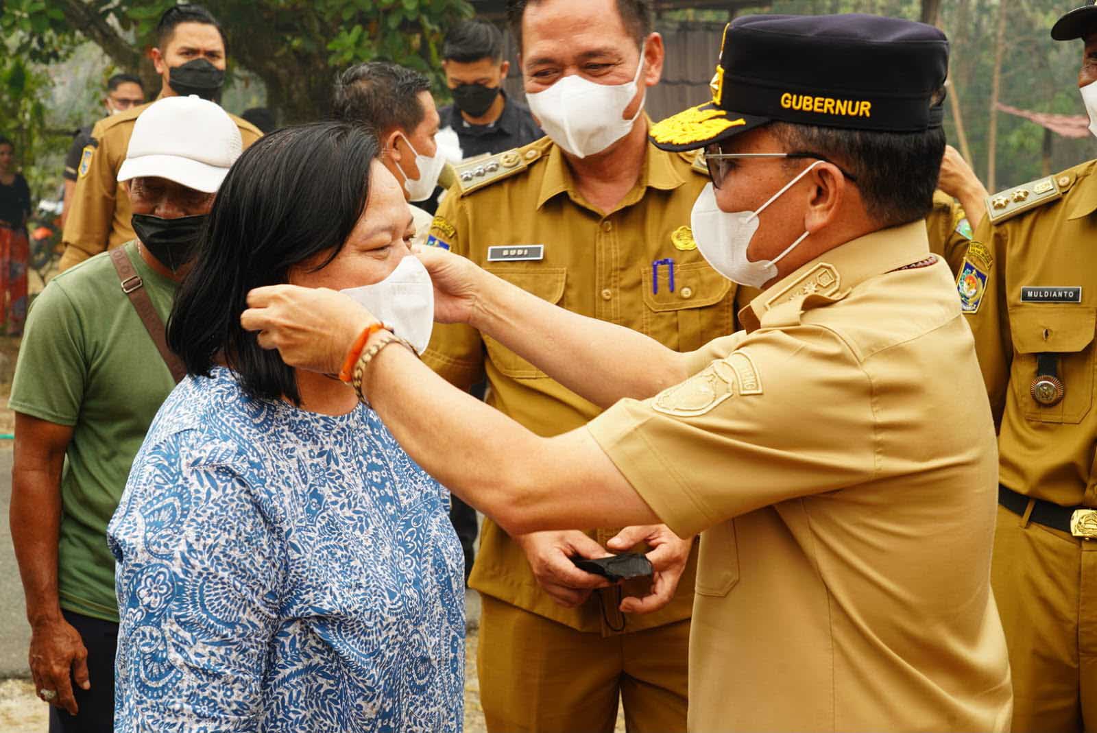 Hadapi Dampak Karhutla, Pemprov Kalteng Salurkan Bantuan Pangan dan Perlindungan Kesehatan