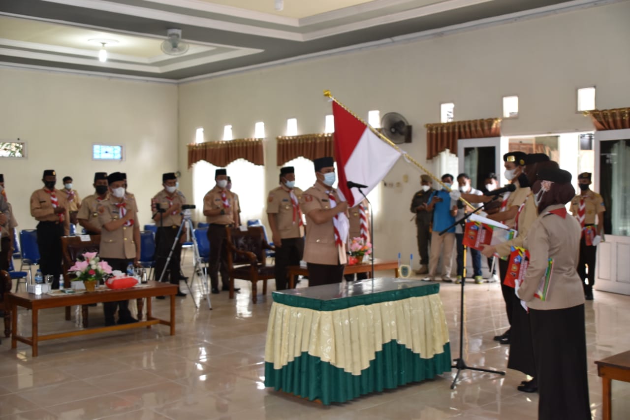 Ketua Kwarda Gerakan Pramuka Kalteng Lantik Mabicab Gerakan Pramuka Kabupaten Lamandau Masa Bakti 2020-2025