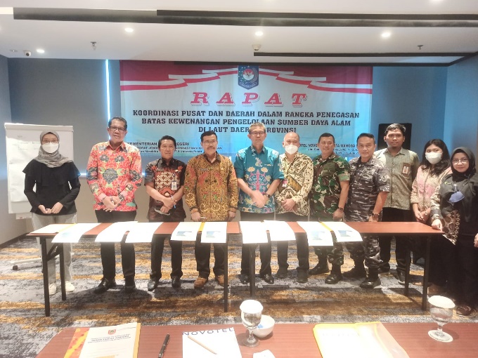 Pemprov. Kalteng Hadiri Rakor Pusat Dan Daerah Dalam Rangka Penegasan Batas Kewenangan Pengelolaan SDA Di Laut