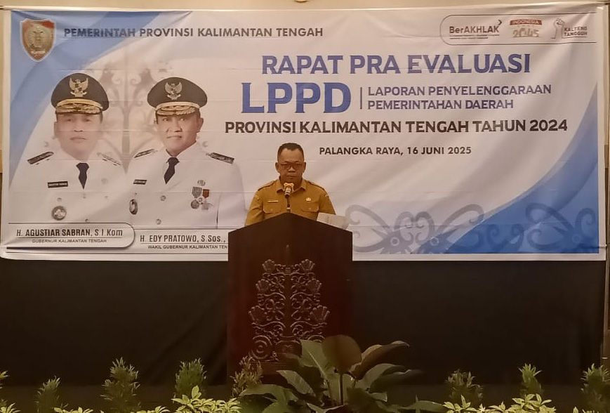 Biro Pem dan Otda Prov. Kalteng Gelar Rapat Pra Evaluasi LPPD Prov. Kalteng