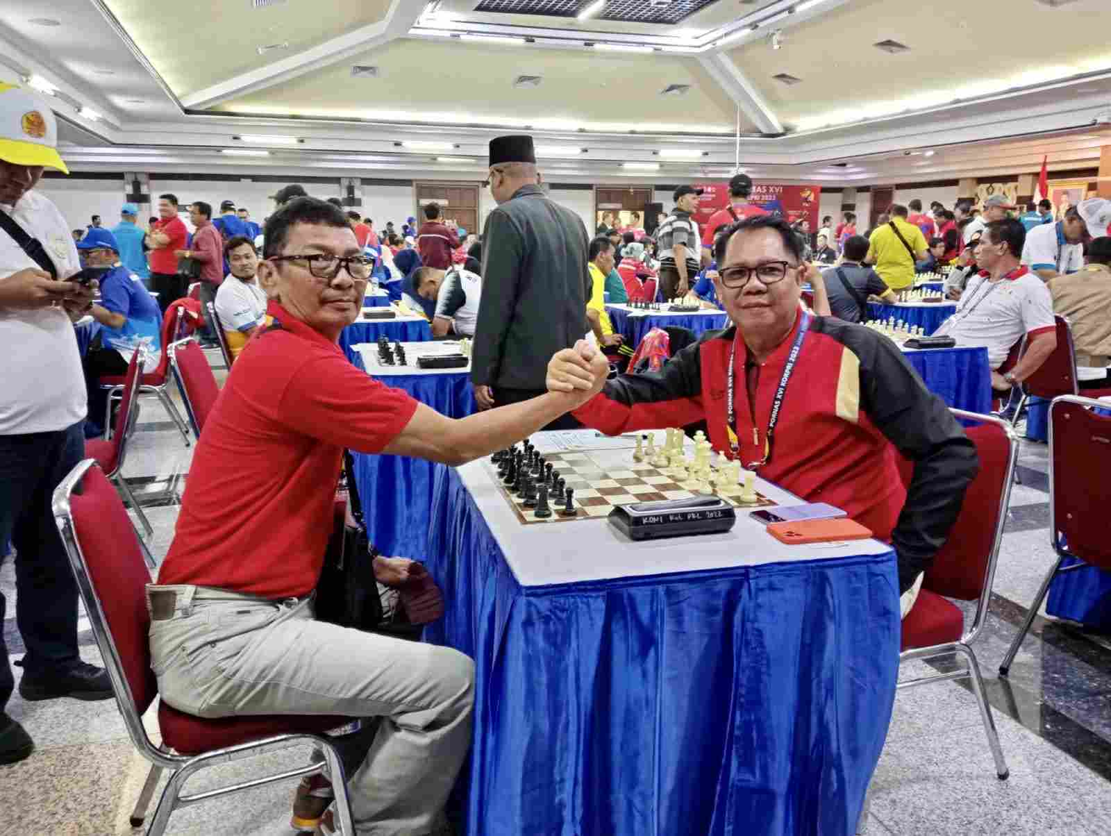Kadislutkan Prov. Kalteng Salah Satu Peserta yang Ikut Tanding Sebagai Atlet Cabang Olahraga Catur Perorangan Putera