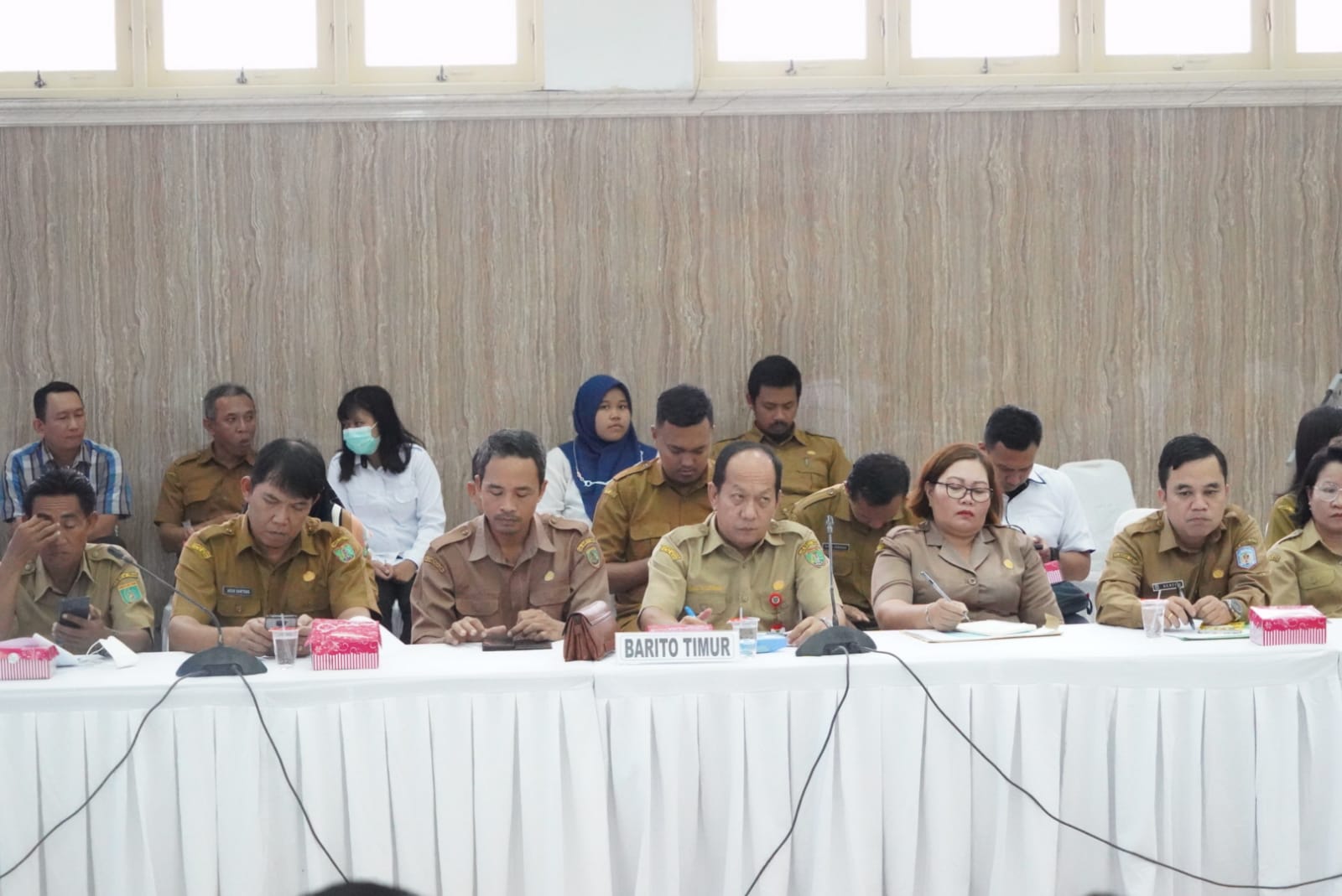 Asisten Ekbang Buka Coaching Clinic ke-7 Kab. Murung Raya dan Bartim Sekaligus Pemaparan Progres Tahun Kedua dan Ketiga Implementasi Sanitasi Kabupaten/Kota (SSK) Program PPSP