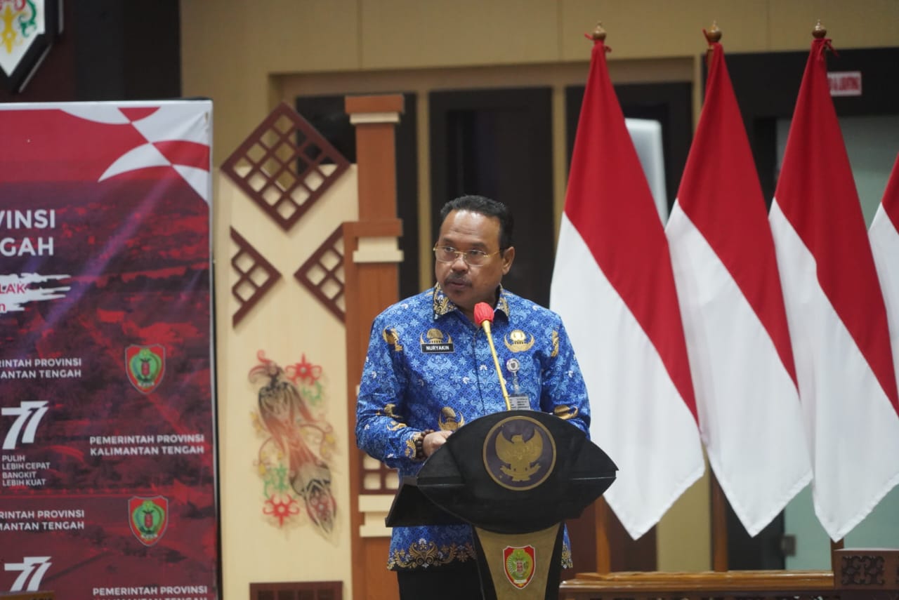 Sekda Prov. Kalteng Nuryakin Hadiri Acara Launching Program Kerja Dan Rakor Semester II TPAKD