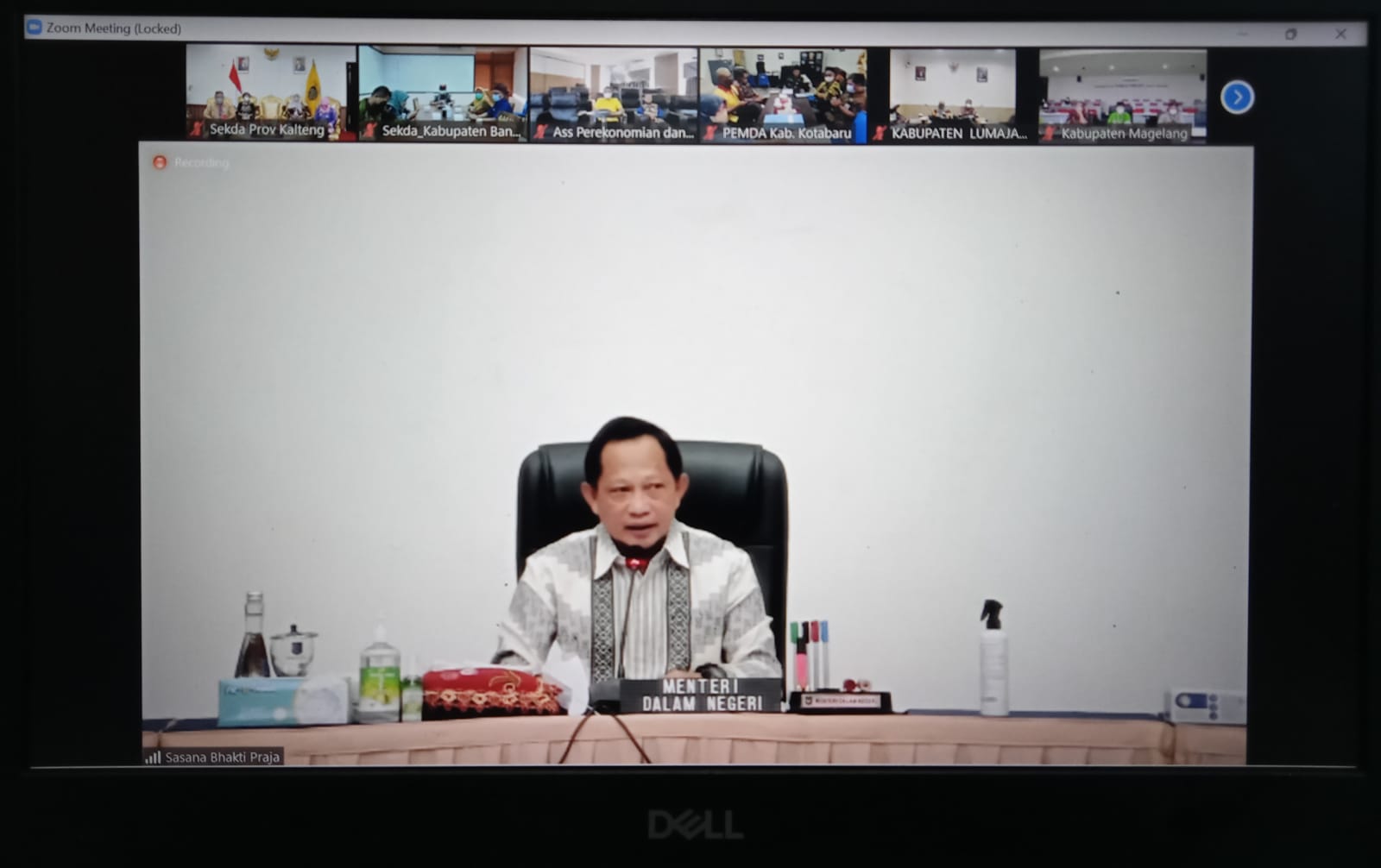 Rakor Pengendalian Harga Pangan Secara Virtual