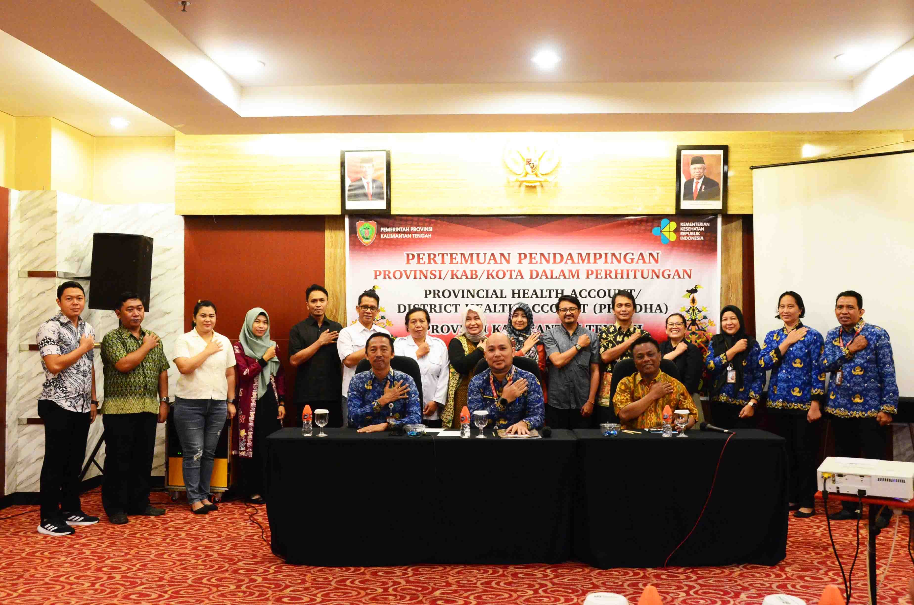 Pusjak PDK Kementerian Kesehatan RI Gelar Pertemuan Pendampingan Perhitungan PHA/DHA Prov. Kalteng