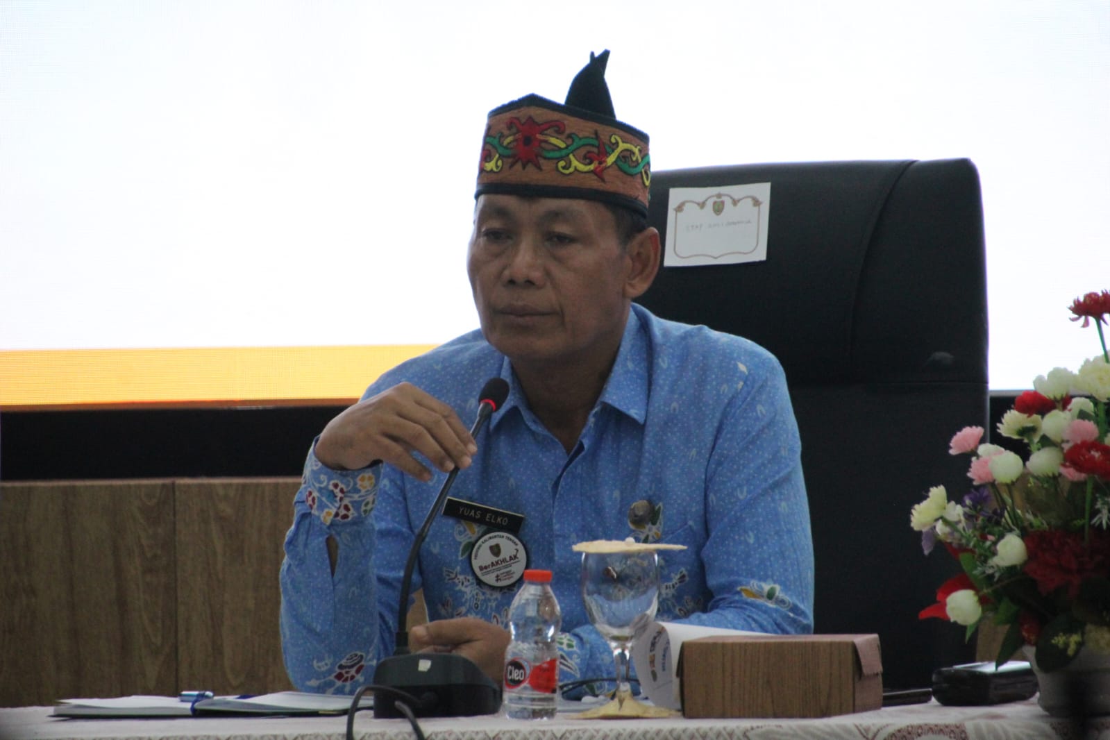 Staf Ahli Gubernur Kalteng Yuas Elko, Ikuti Rakor CSR