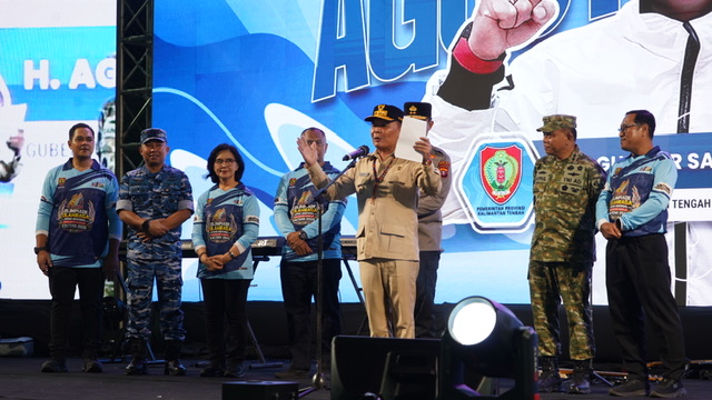 Gubernur Kalteng Agustiar Sabran Hadiri Malam Apresiasi O2SN Kalteng 2026