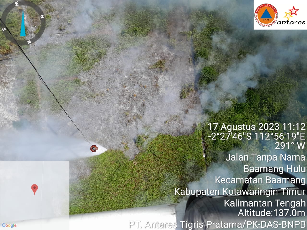 BPBPK Kalteng Terus Pantau Pekembangan Terkini Penanganan Kebakaran Hutan dan Lahan di Kabupaten/Kota
