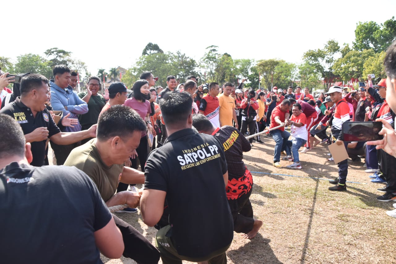Pemprov. Kalteng Laksanakan Senam dan Berbagai Kegiatan Lainnya Dalam Rangka Peringatan HUT ke-78 RI