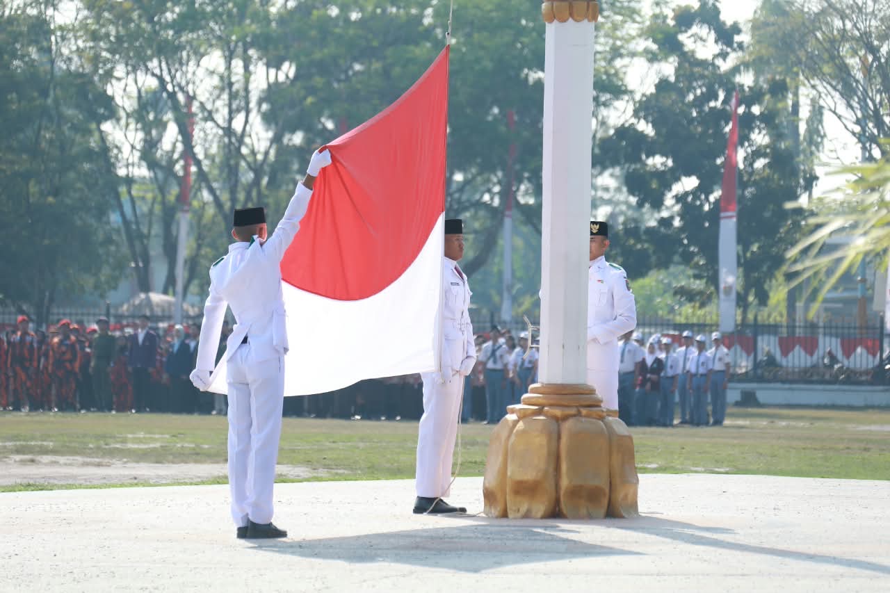 Gubernur Kalteng Agustiar Sabran Pimpin Upacara HUT ke-81 Kemerdekaan RI