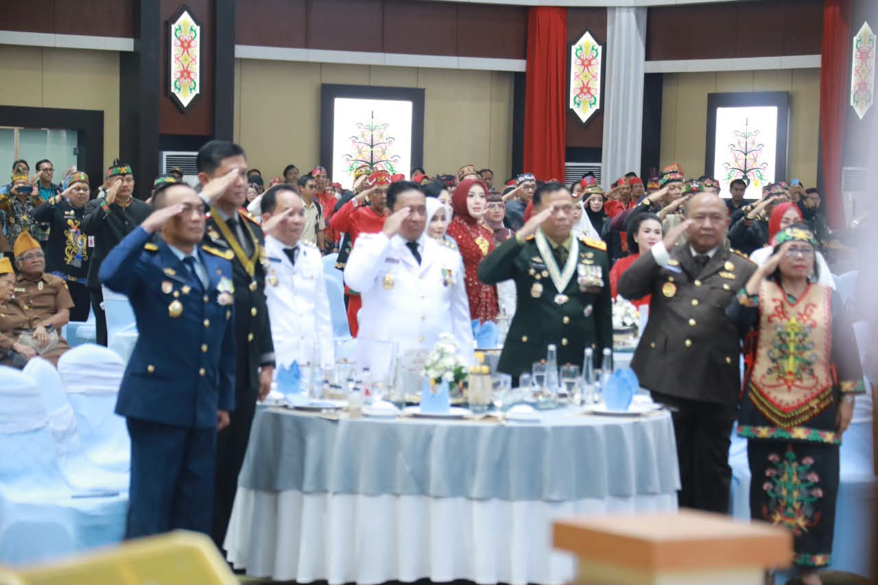 Gubernur Kalteng Agustiar Sabran Pimpin Upacara HUT ke-81 Kemerdekaan RI