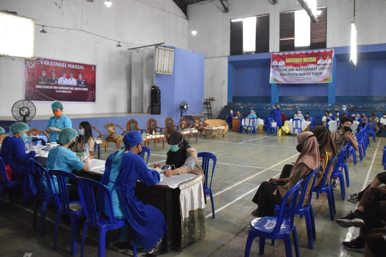 Pencanangan Vaksinasi Massal Bagi Pelajar di Kabupaten Barito Timur