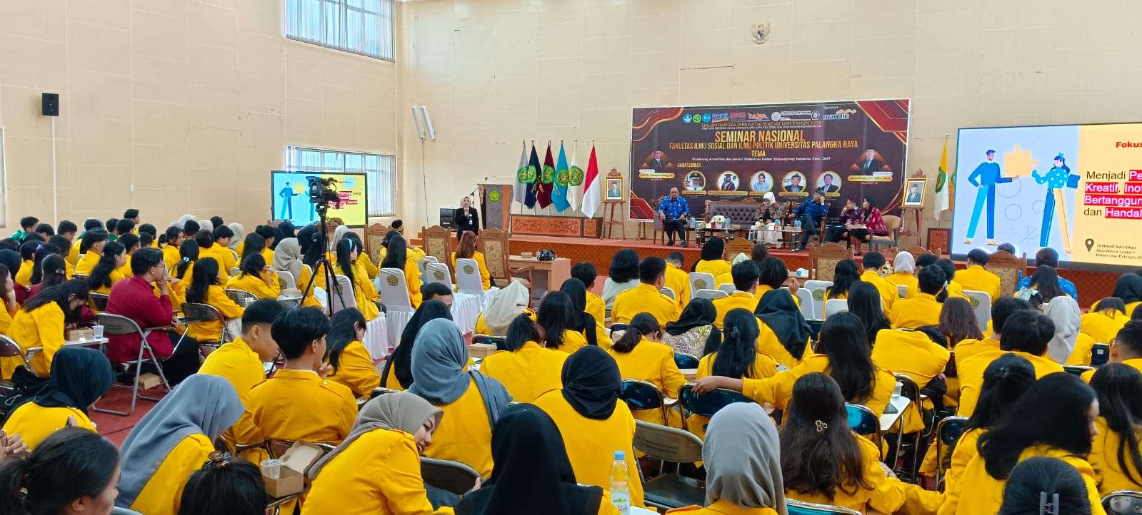 Kepala BPSDM Rahmawati Hadiri Seminar Nasional yang Gelar oleh FISIP Universitas Palangka Raya