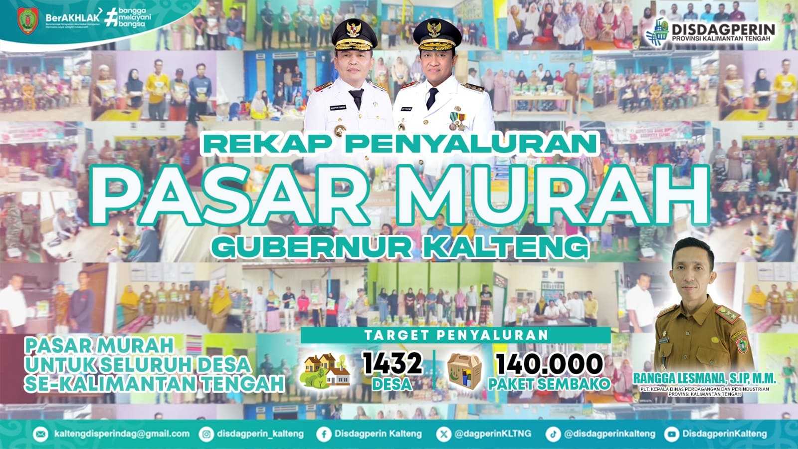 Dagperin Prov. Kalteng Fokus Salurkan Sembako ke Desa-Desa di Kalteng
