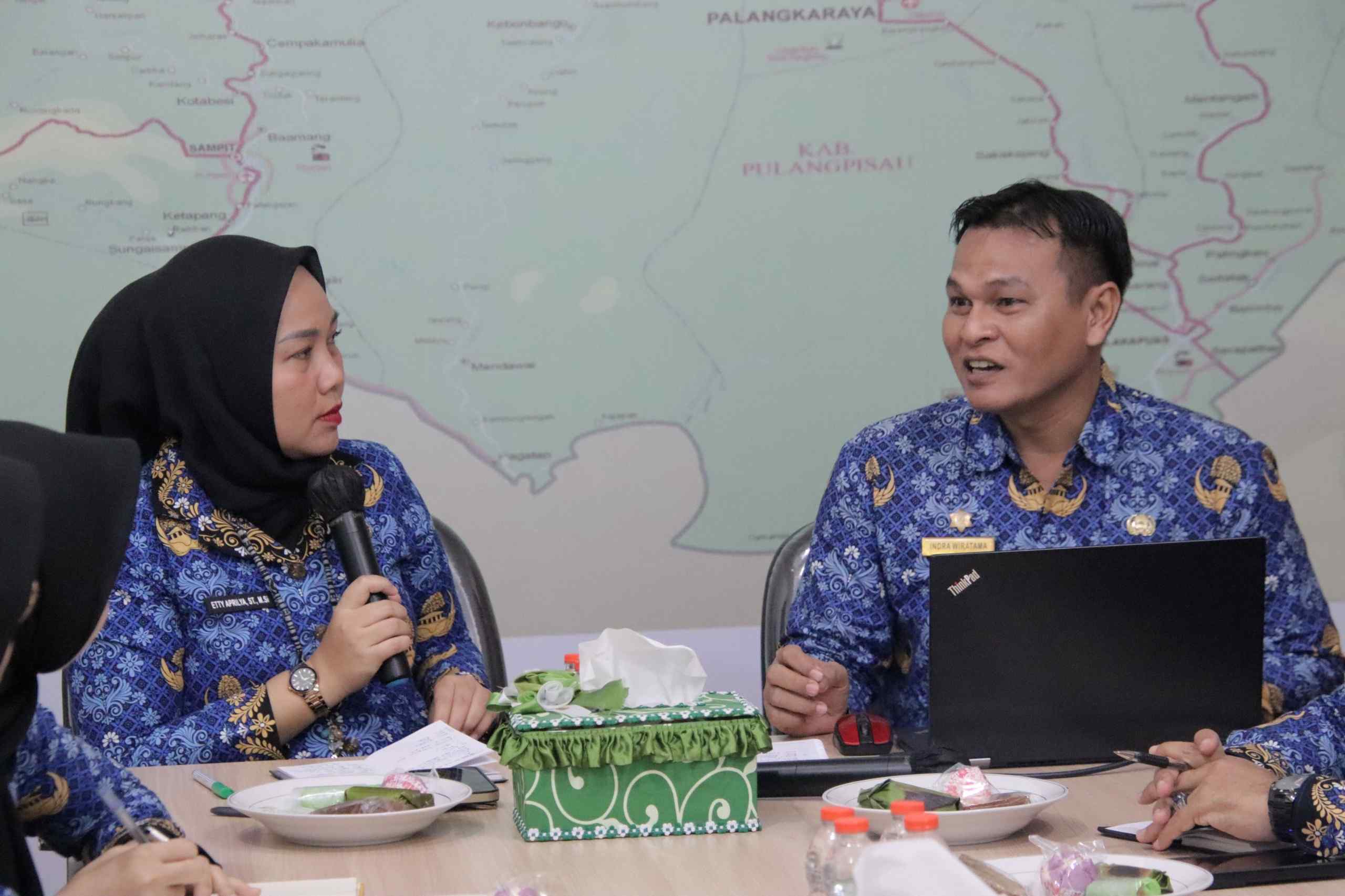 Dinas PMD Prov. Kalteng Terima Kunjungan dari BPBD Prov. Kalteng