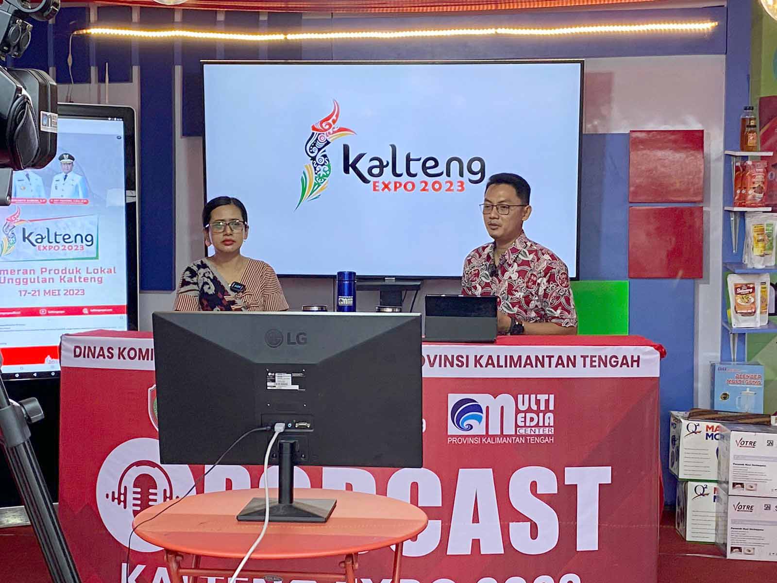 Diskominfosantik Prov. Kalteng Gelar Podcast Bertema Kalteng Expo Sebagai Media Promosi dan Transaksi Produk UMKM