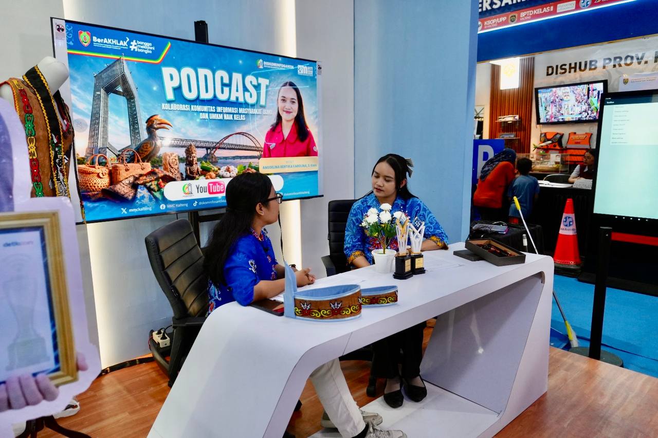 Diskominfosantik Kalteng Gelar Podcast Khusus Meriahkan Kalteng Expo 2026
