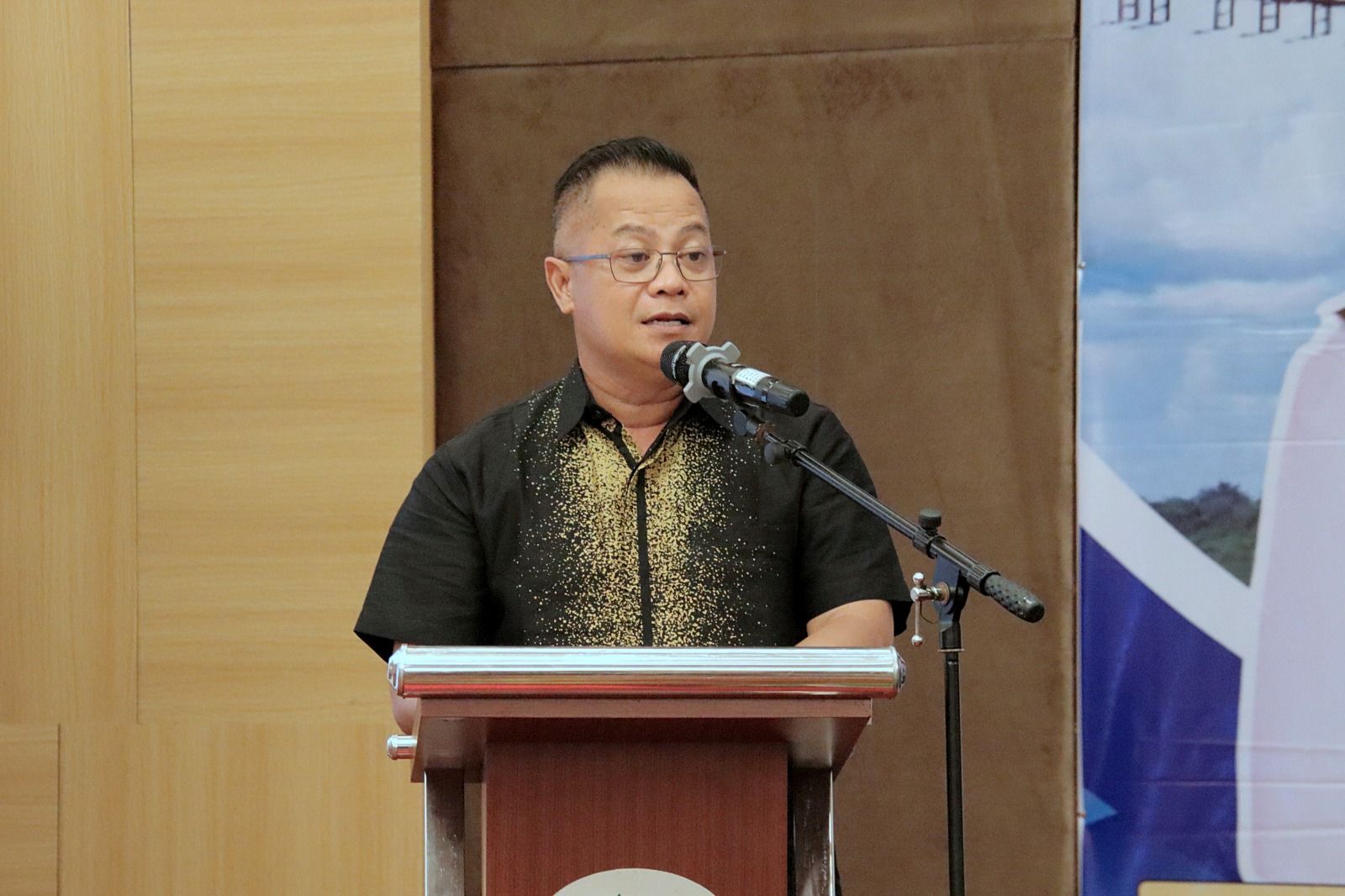 Kepala Dinas PMD Prov. Kalteng Aryawan Sampaikan Sambutan Pada Bimtek Pemetaan Dasar Batas Desa
