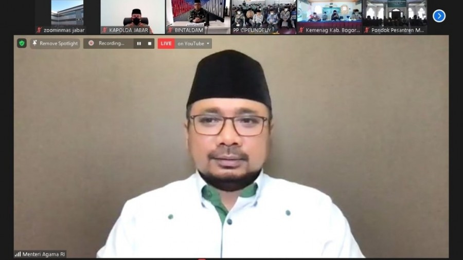 Menag apresiasi program vaksinasi di pesantren