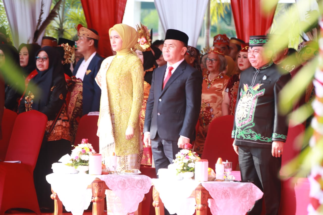 Wagub Kalteng Edy Pratowo Pimpin Upacara HUT ke-79 RI Tingkat Provinsi Kalteng