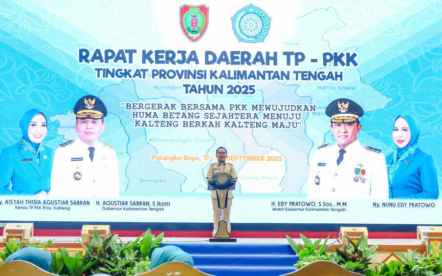 Gubernur Kalteng Agustiar Sabran Buka Rapat Kerja Daerah dan Refreshing Kader PKK Prov. Kalteng